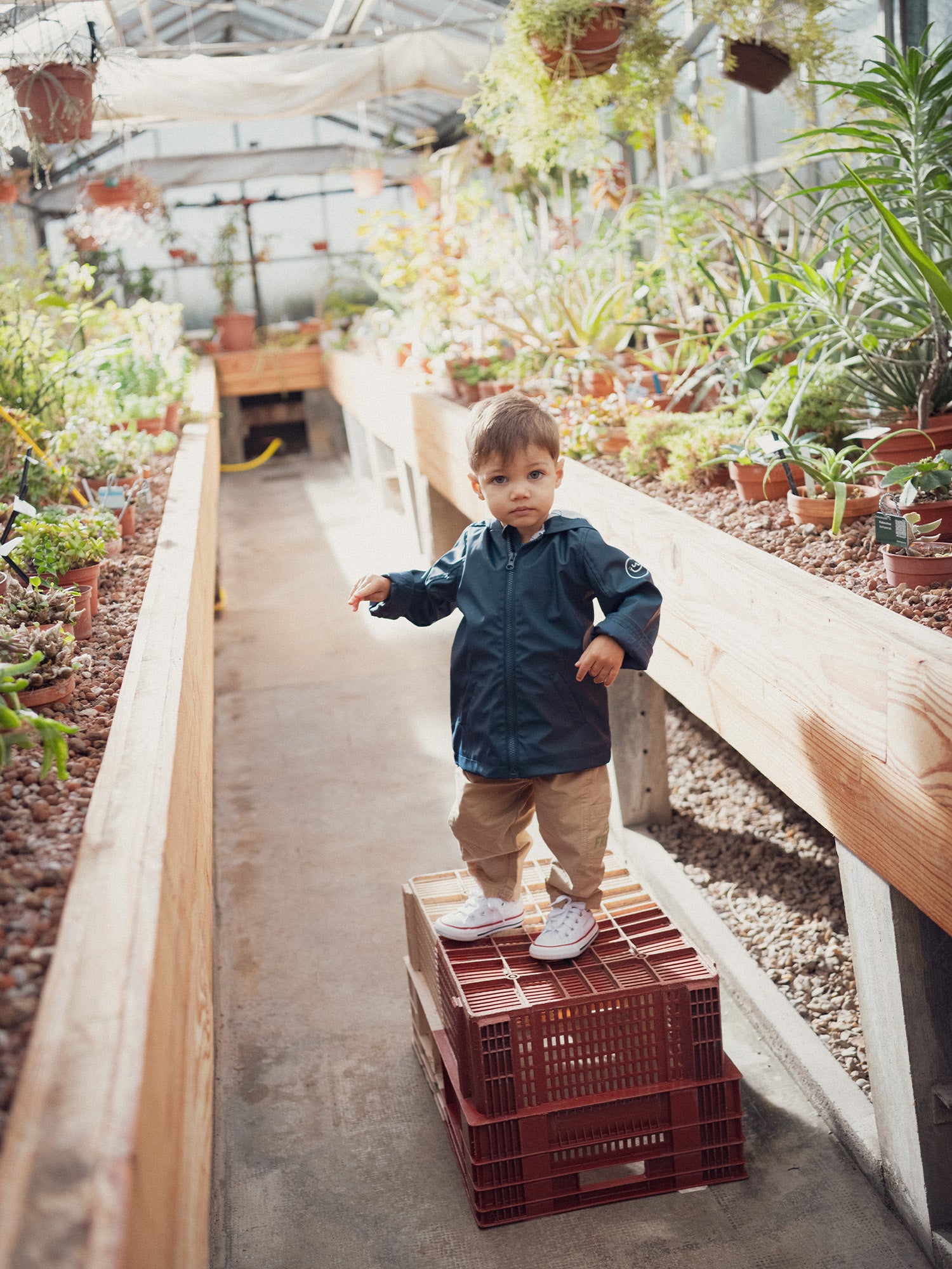 Imperméable bleu nuit à petites oreilles pour bébé garçon