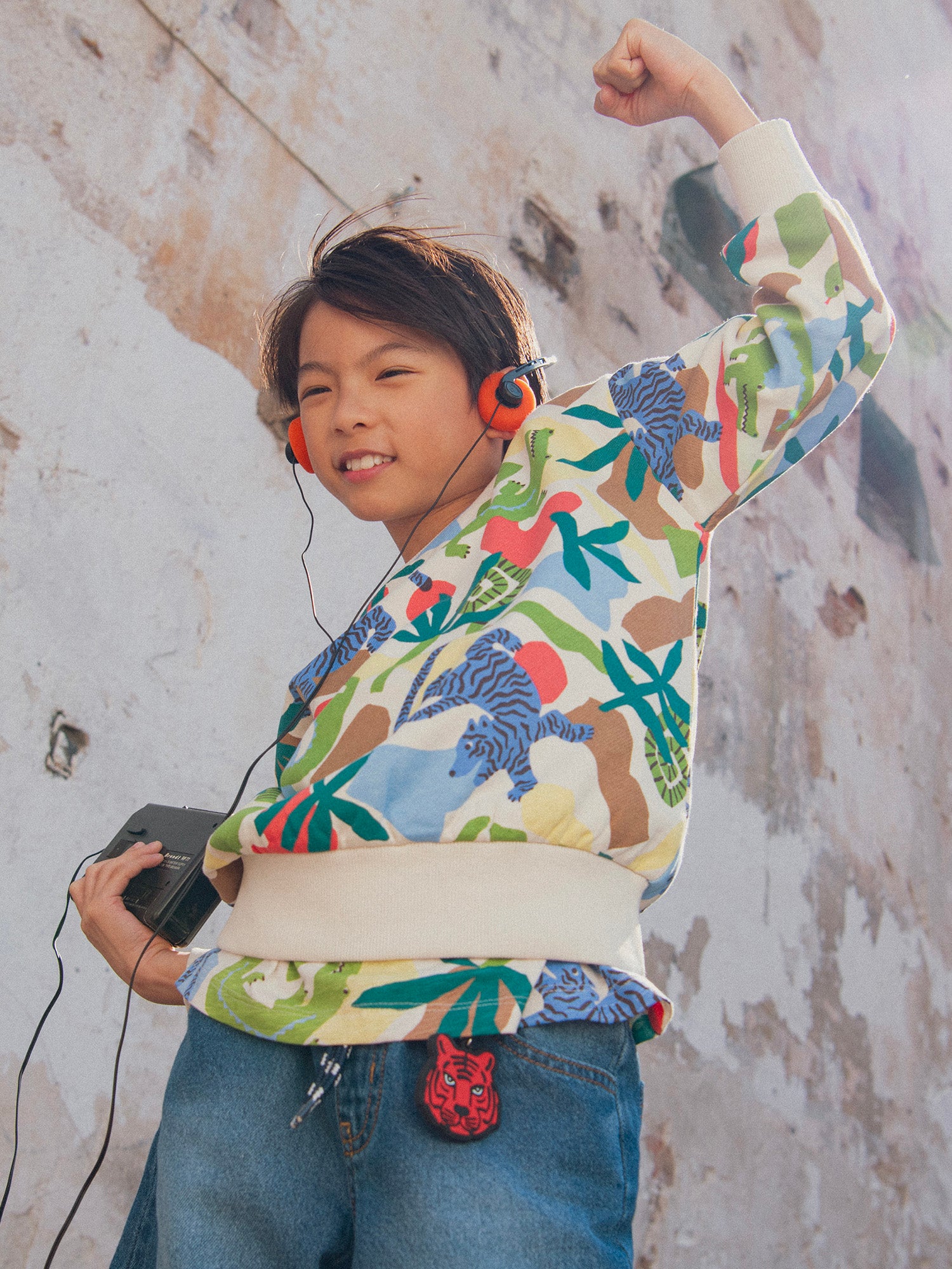 Sudadera con estampado de animales para niños