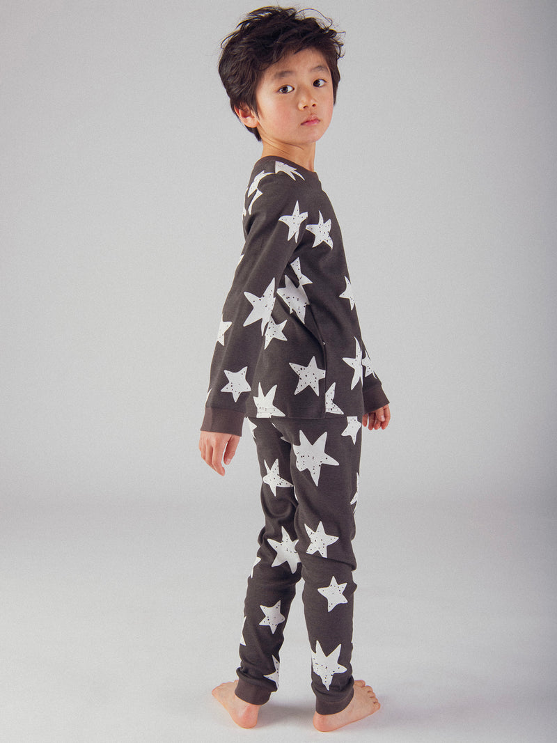 Pyjama phosphorescent avec imprimé intégral étoilé pour enfant garçon