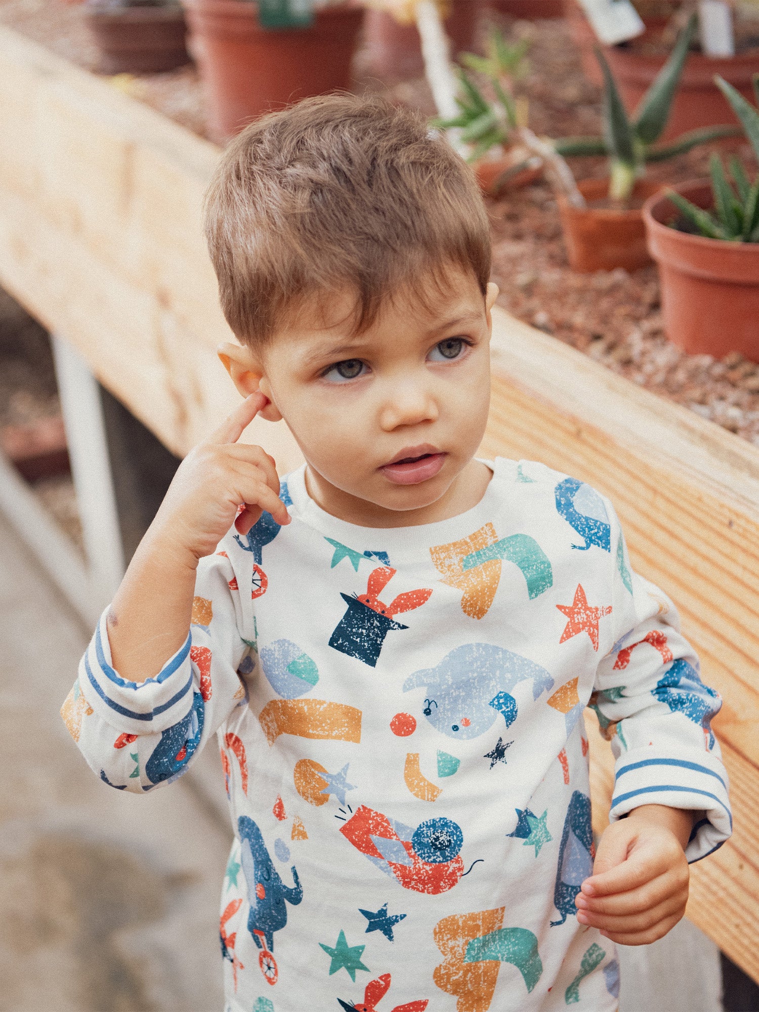 T-shirt réversible motif cirque pour bébé garçon