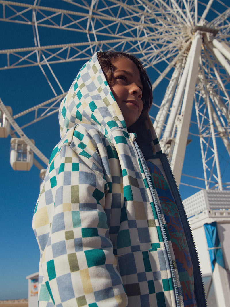 Sudadera con capucha impresa gráfica para niños