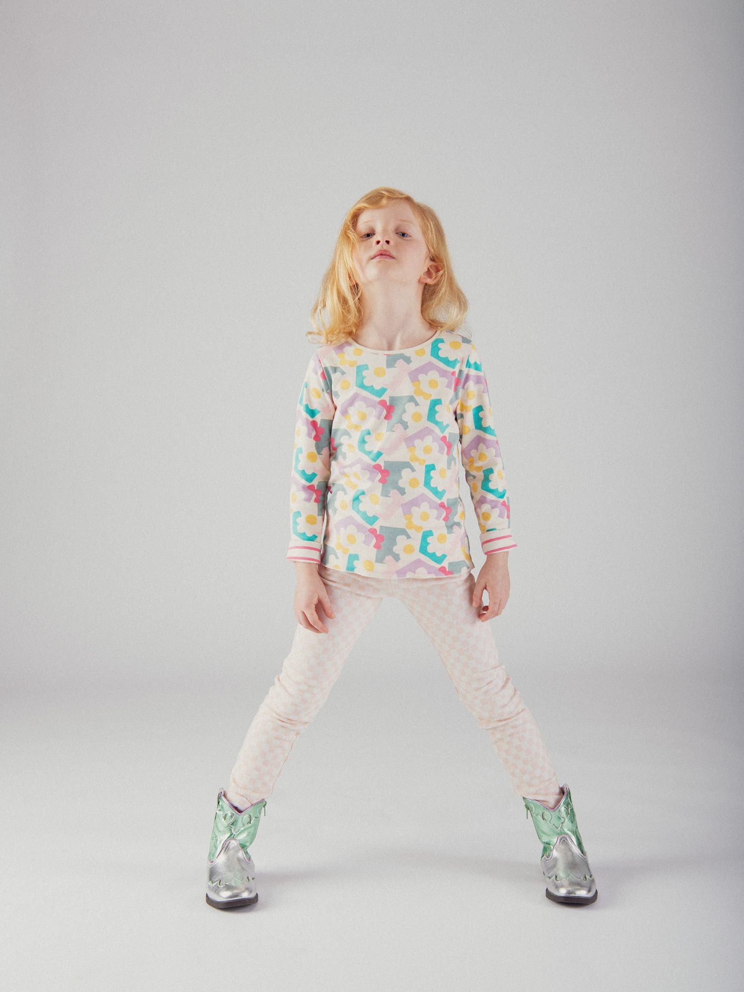 Camiseta de mangas largas reversible para niña