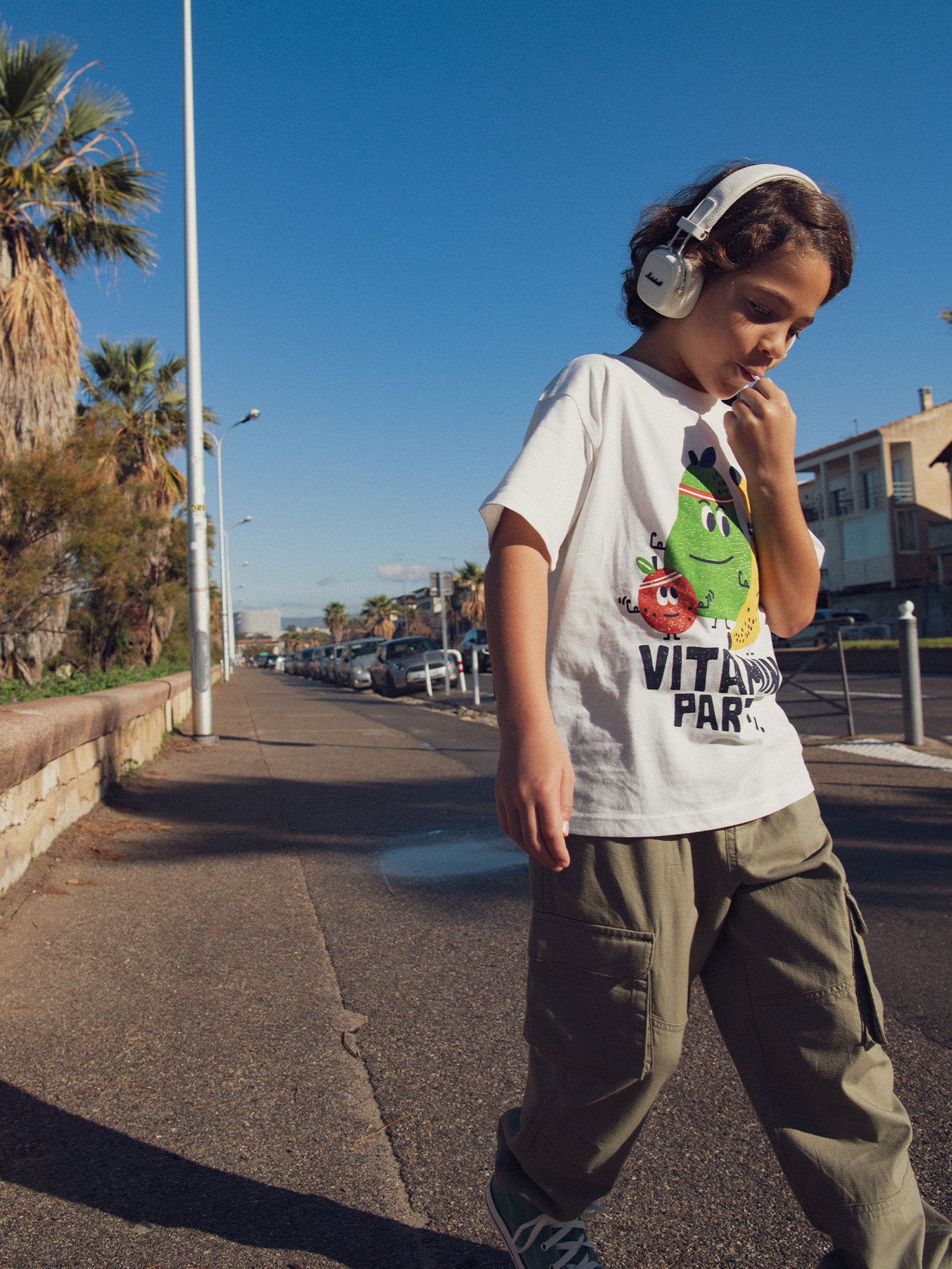 Pantalon cargo kaki pour garçon