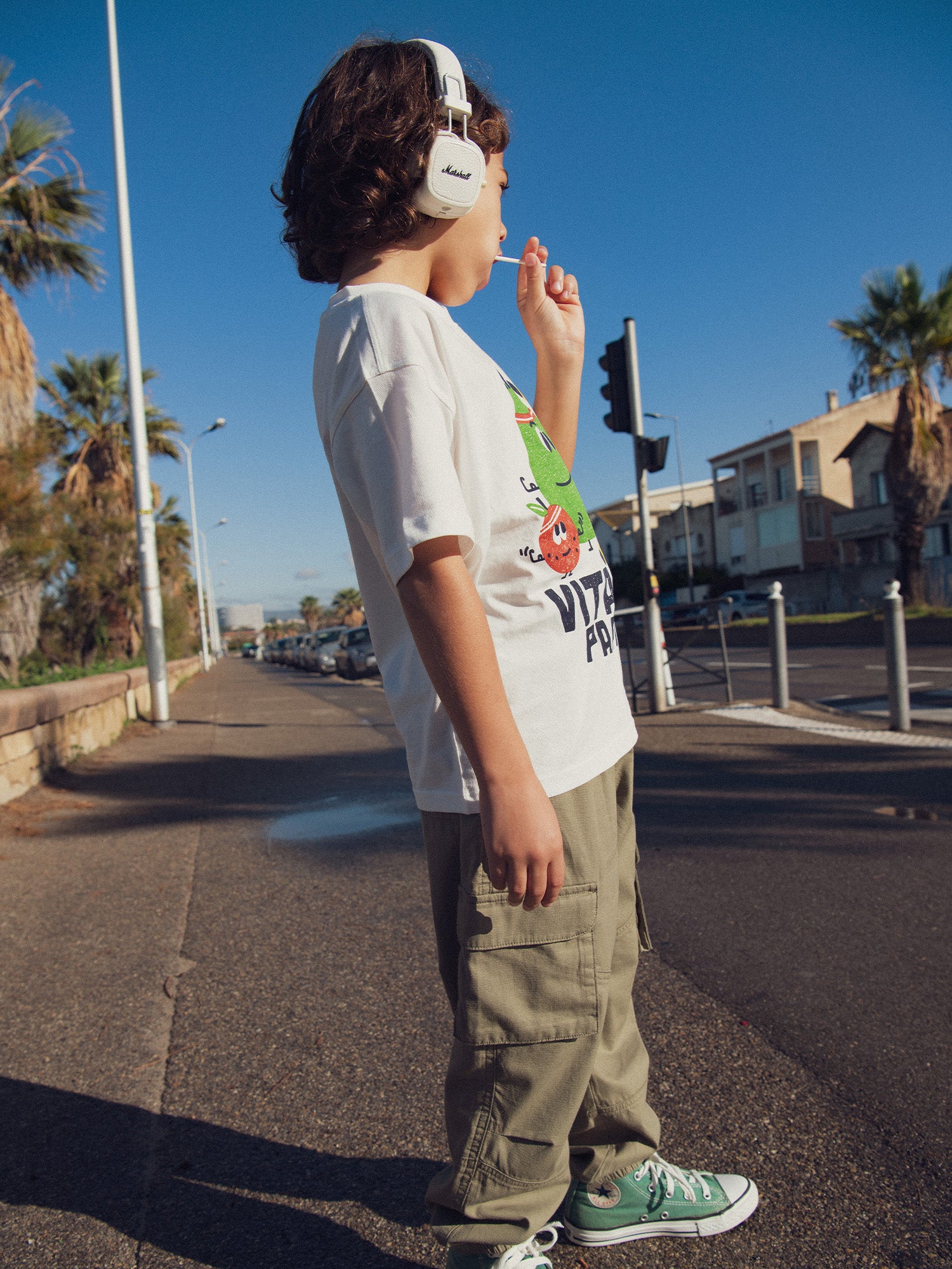 Pantalon cargo kaki pour garçon