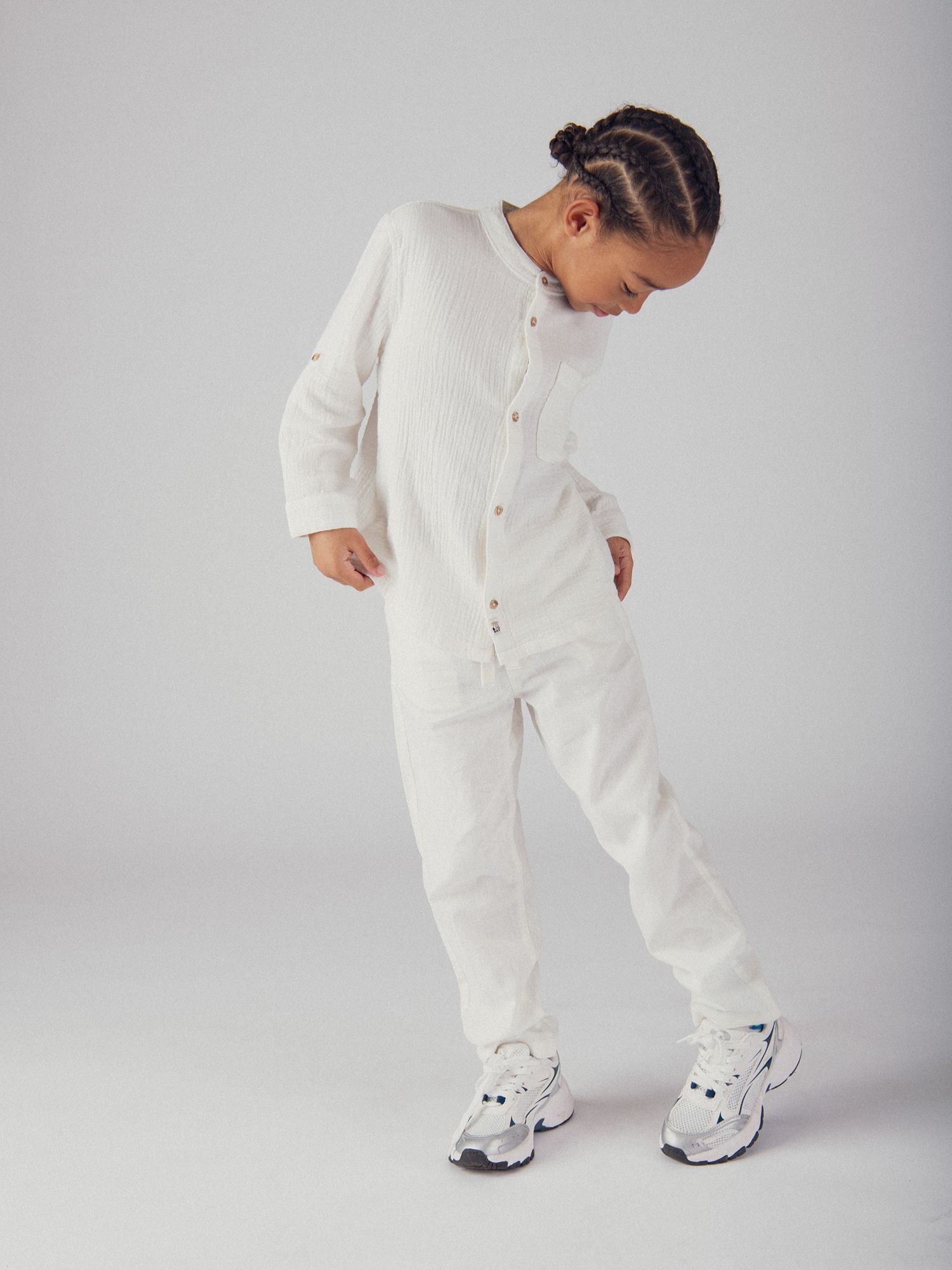 Pantalon écru à poches pour garçon