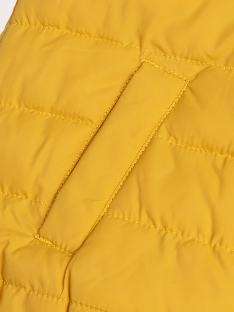 Chaqueta Sin Mangas Reversible Amarilla