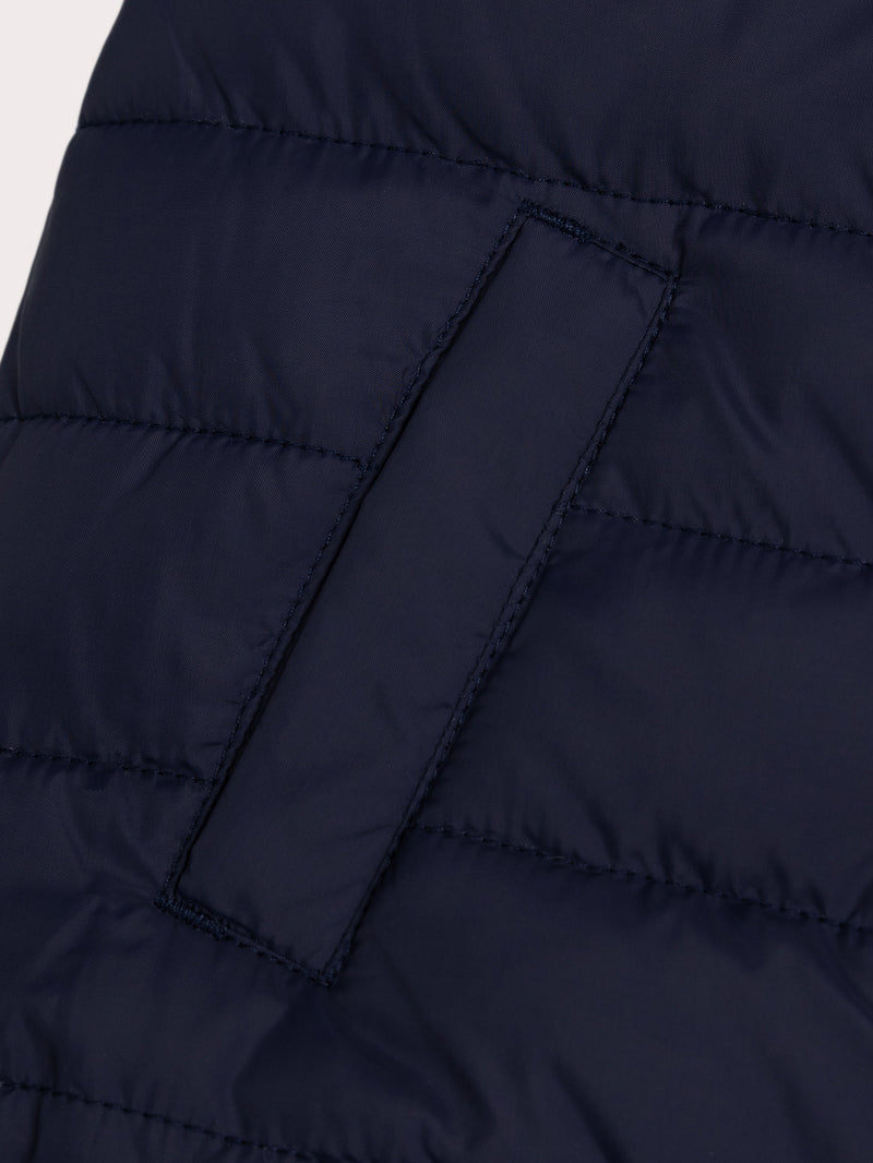 Chaleco reversible marino sin mangas