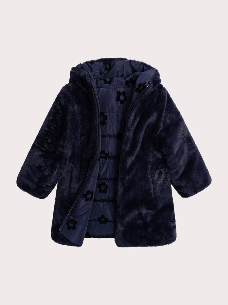 Abrigo Reversible Azul Marino