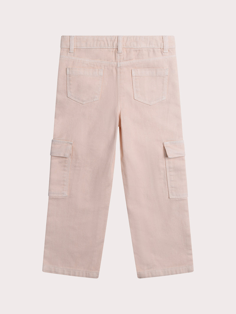 Pantalón Cargo Rosa Pálido