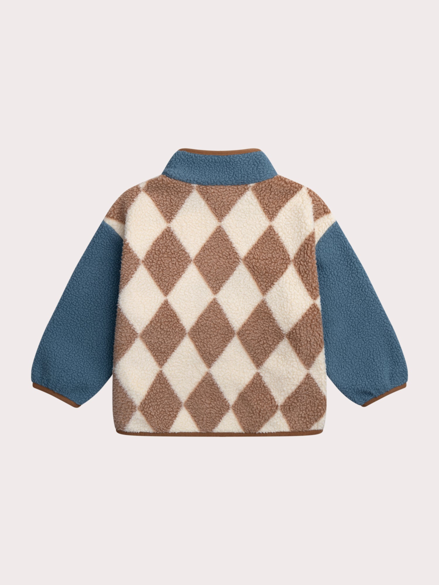 Chaqueta efecto lana a cuadros