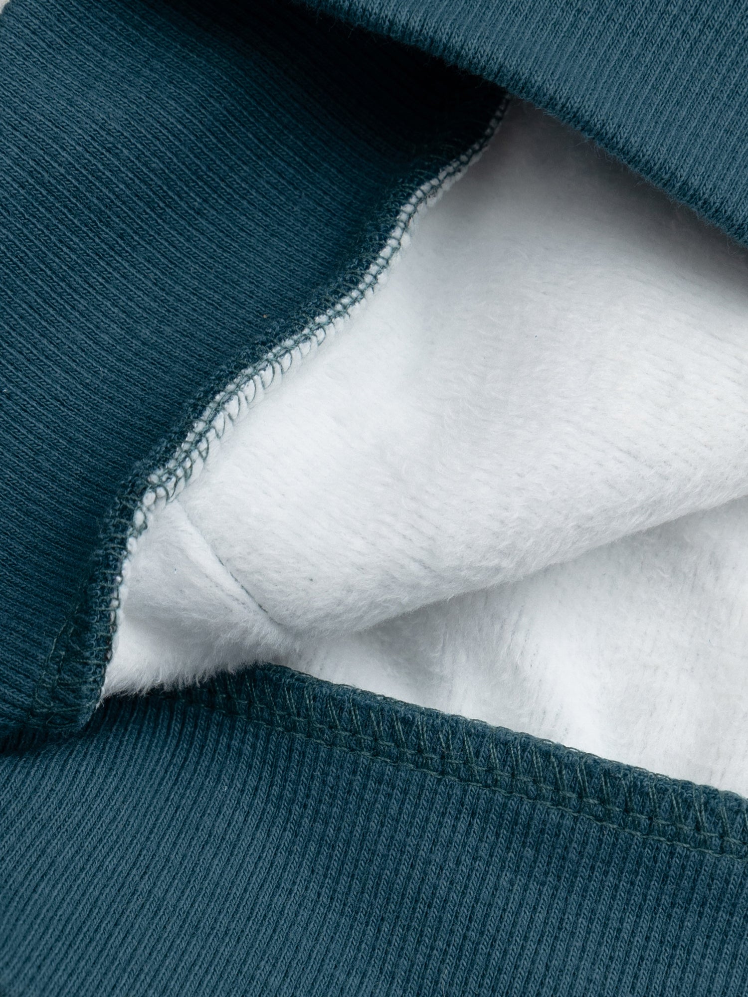 Sweat bleu imprimé en molleton doublé chaud