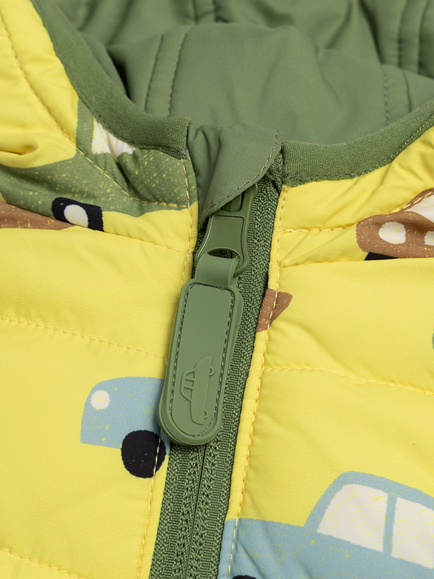 Chaleco Reversible Kaki para Bebé Niño