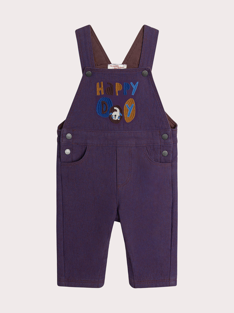 Pantalón Suspenders Marrón para Bebé Niño