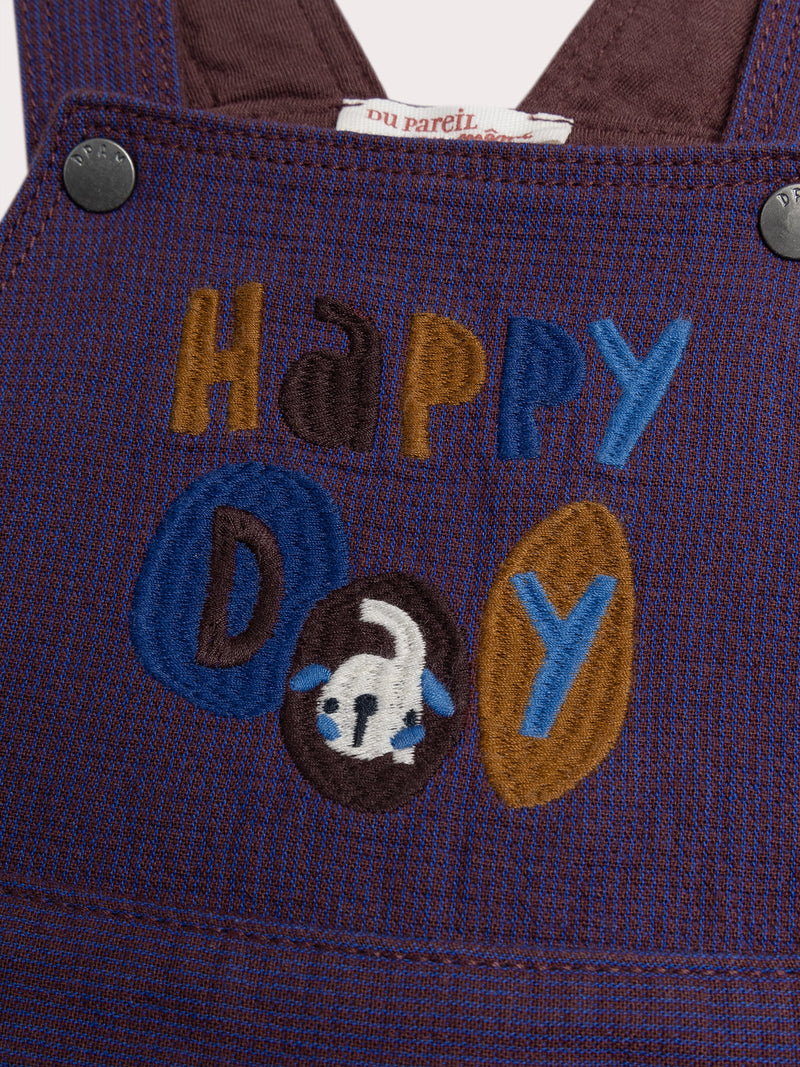 Pantalón Suspenders Marrón para Bebé Niño