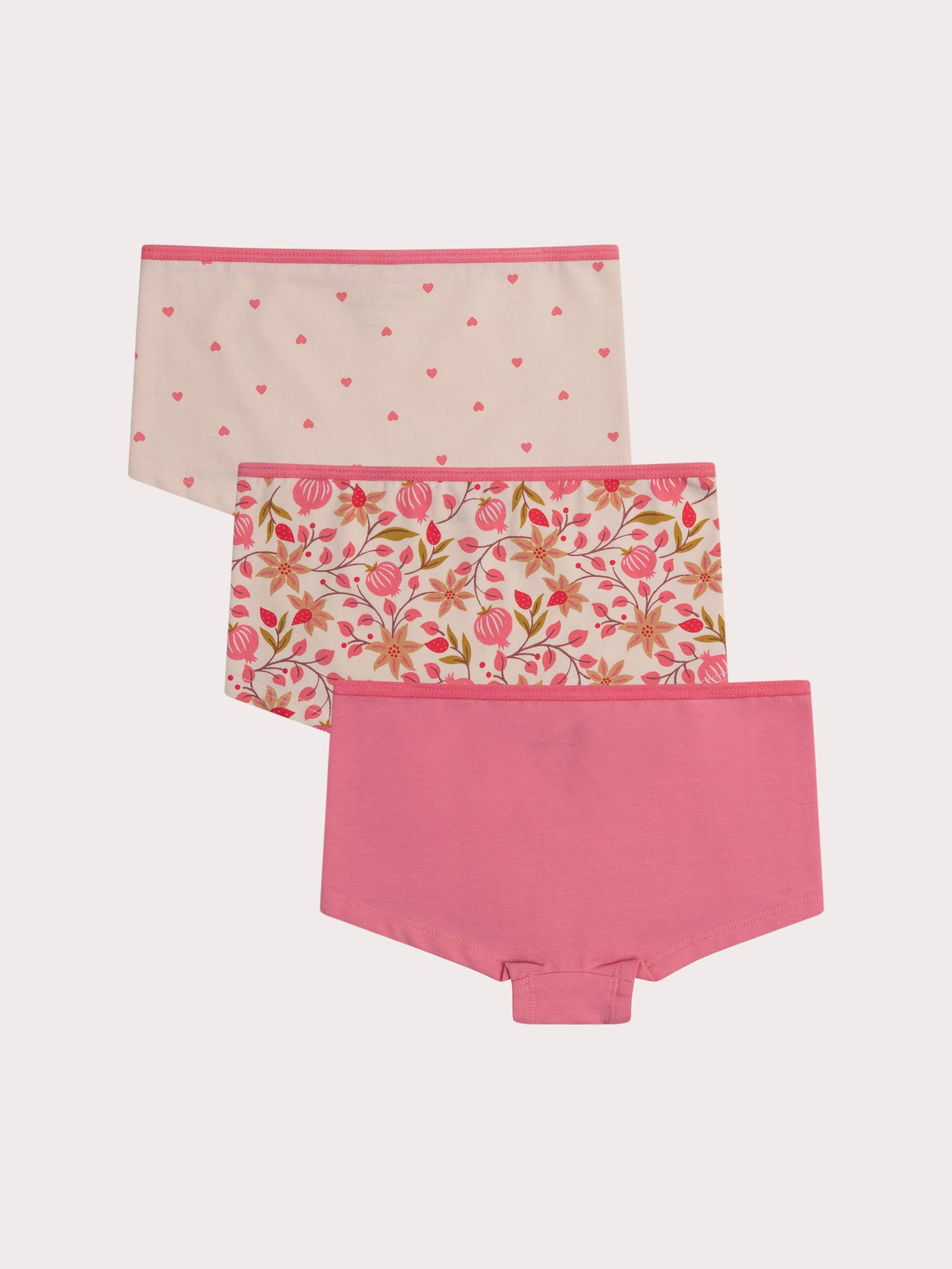 Lot de 3 shorty à fleurs pour enfant fille