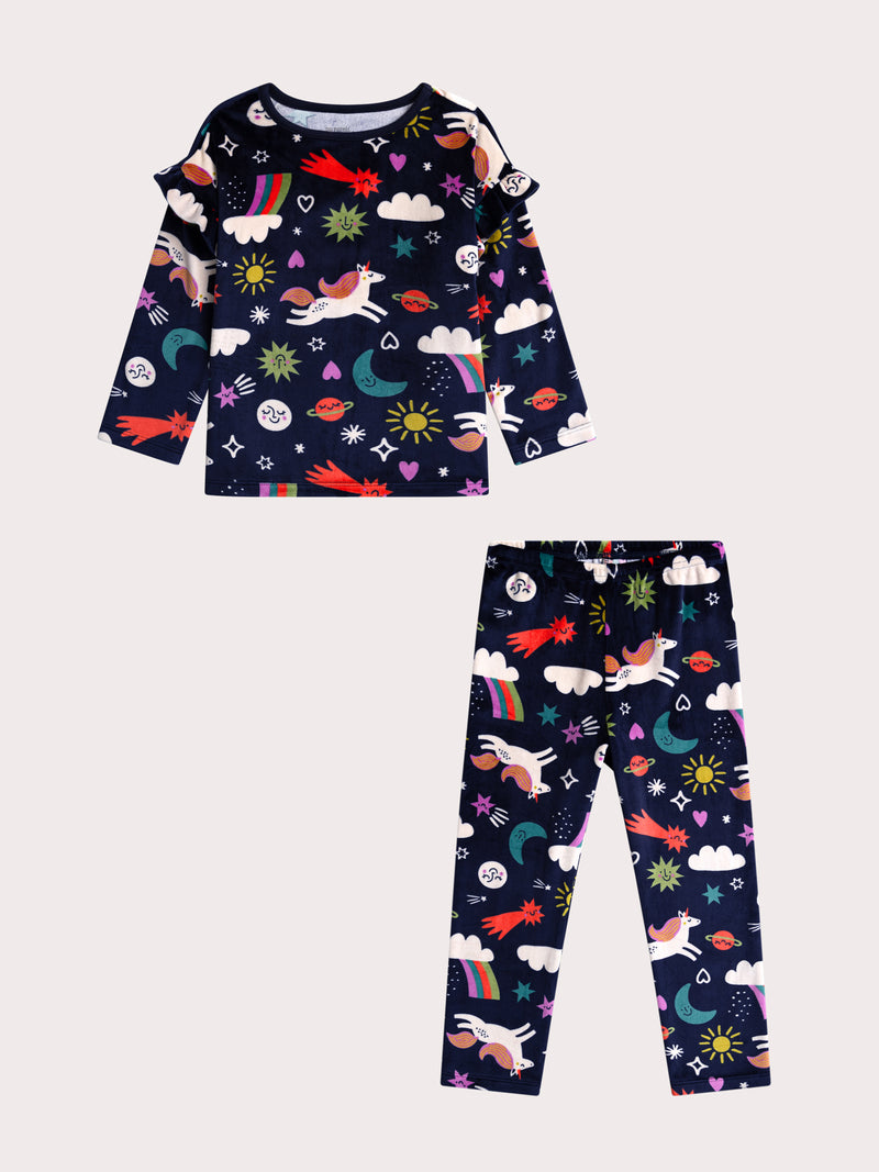Pijama de unicornio para chicas