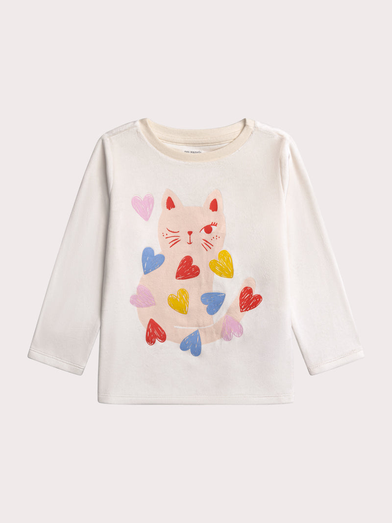 Pijama de corazón para chicas