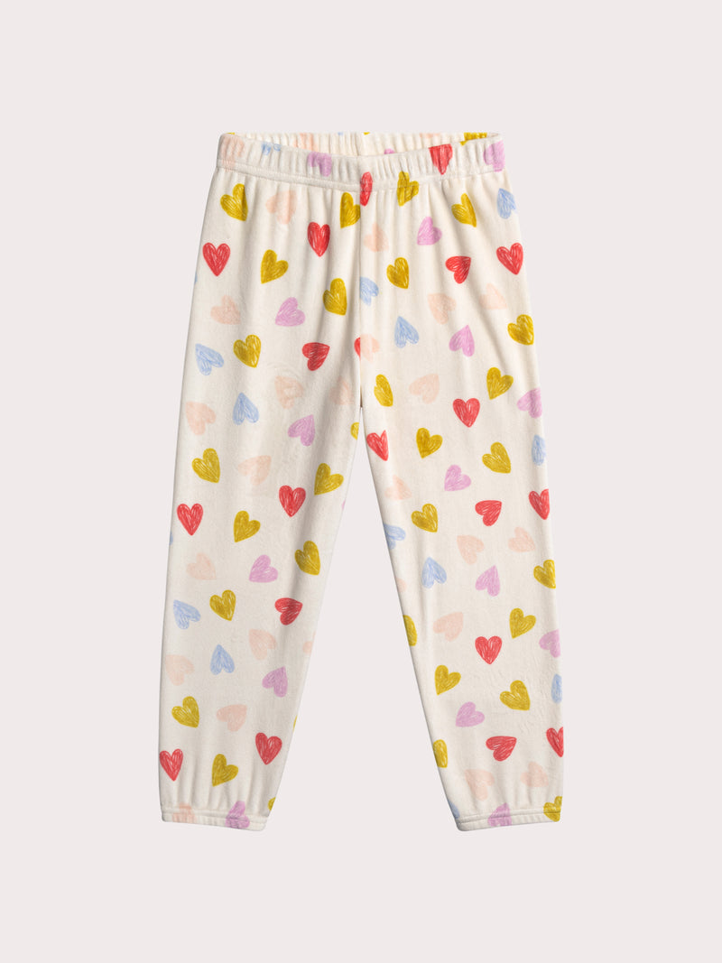 Pijama de corazón para chicas