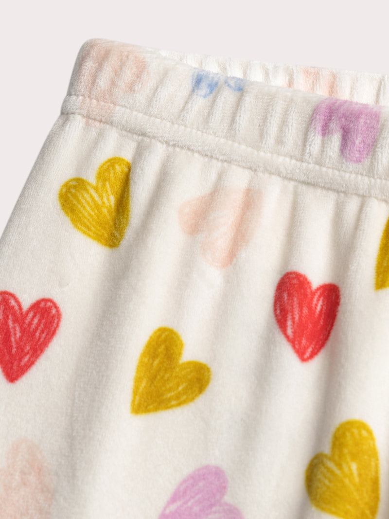 Pijama de corazón para chicas