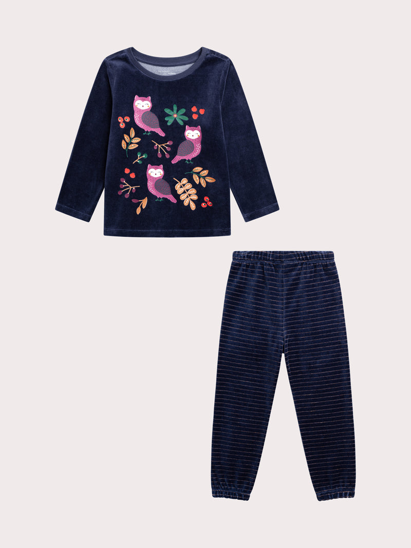 Pijama de búho para chicas
