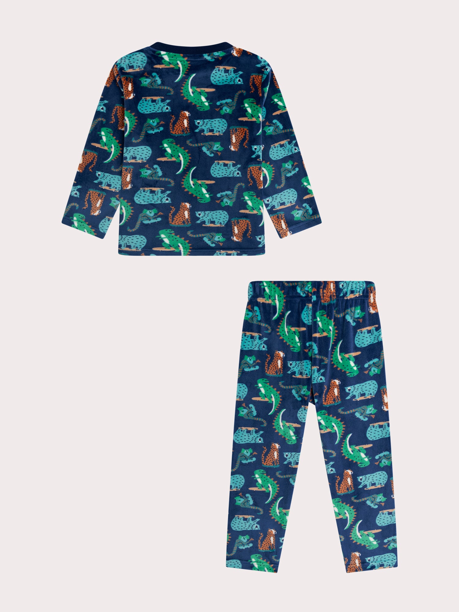 Pijama animales en skate para niño