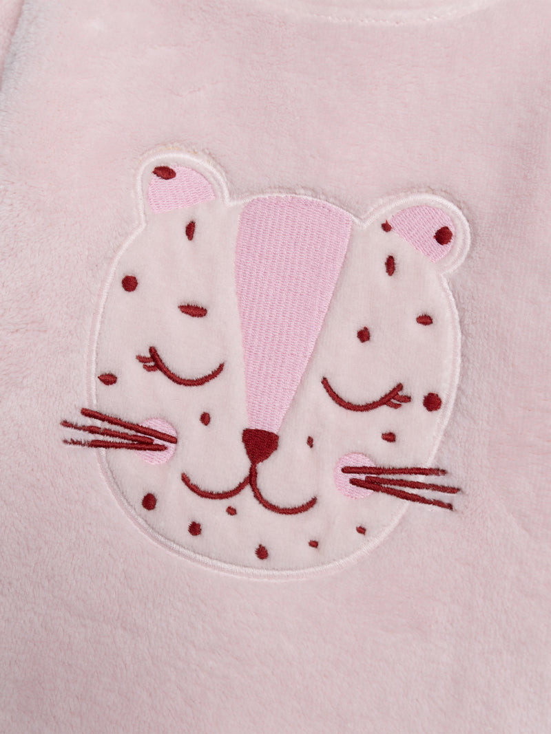 Pijama de pantera para bebé niña
