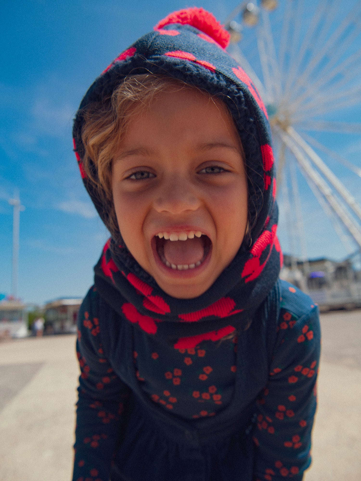 Cagoule Impresa Floral para Niña