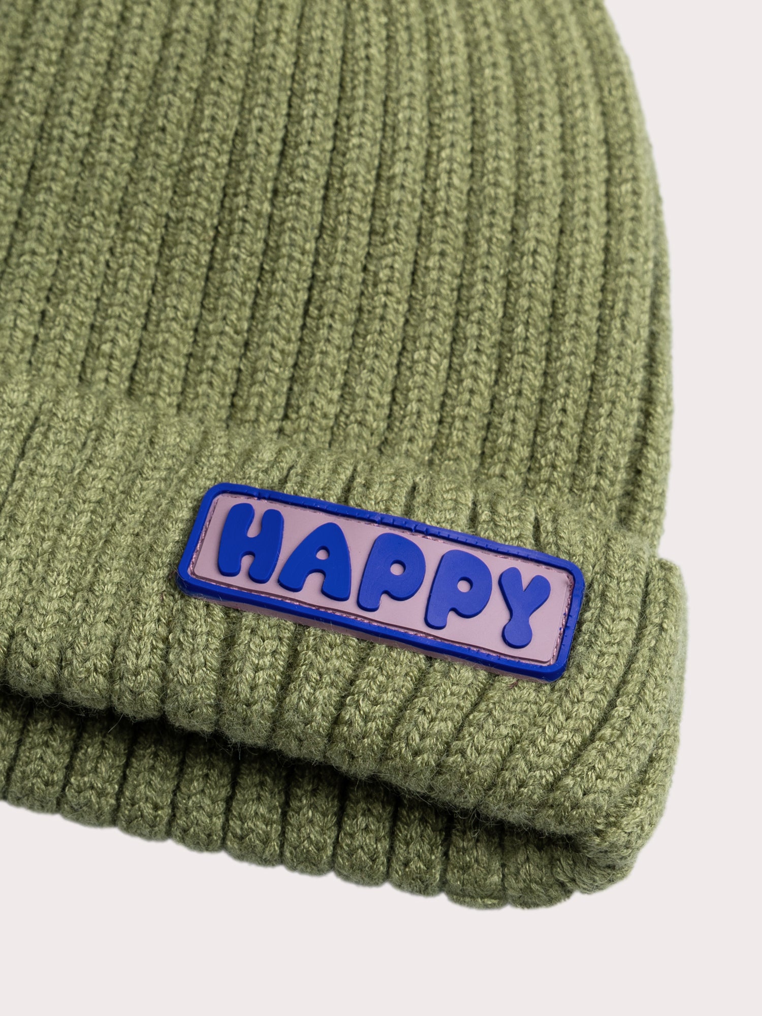 Gorro kaki con ribete para niño