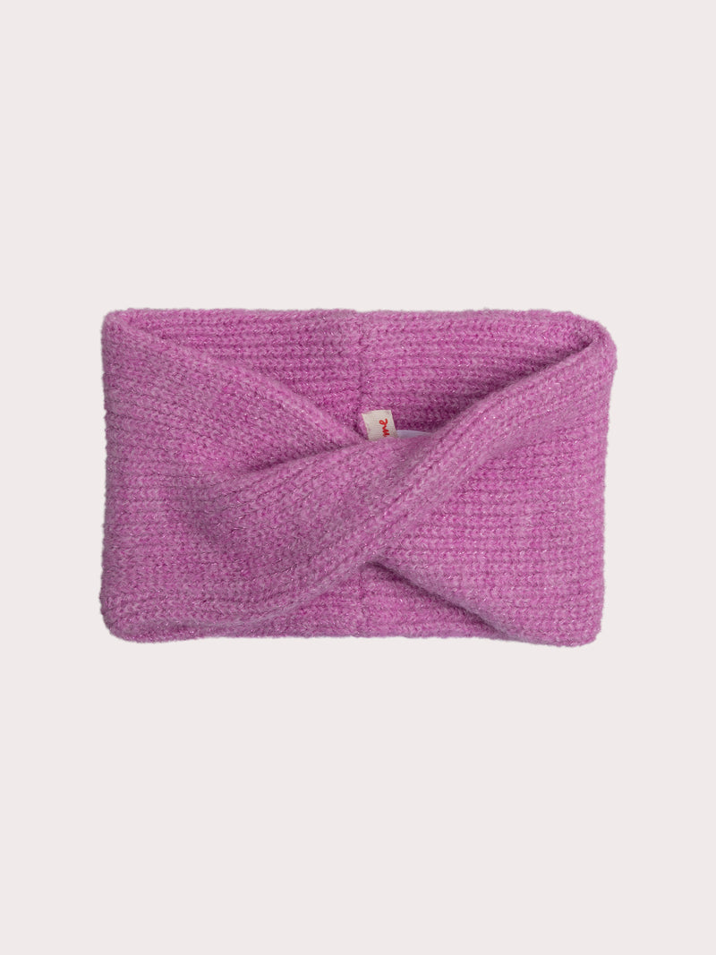 Snood Violeta con Brillos para Bebé Niña
