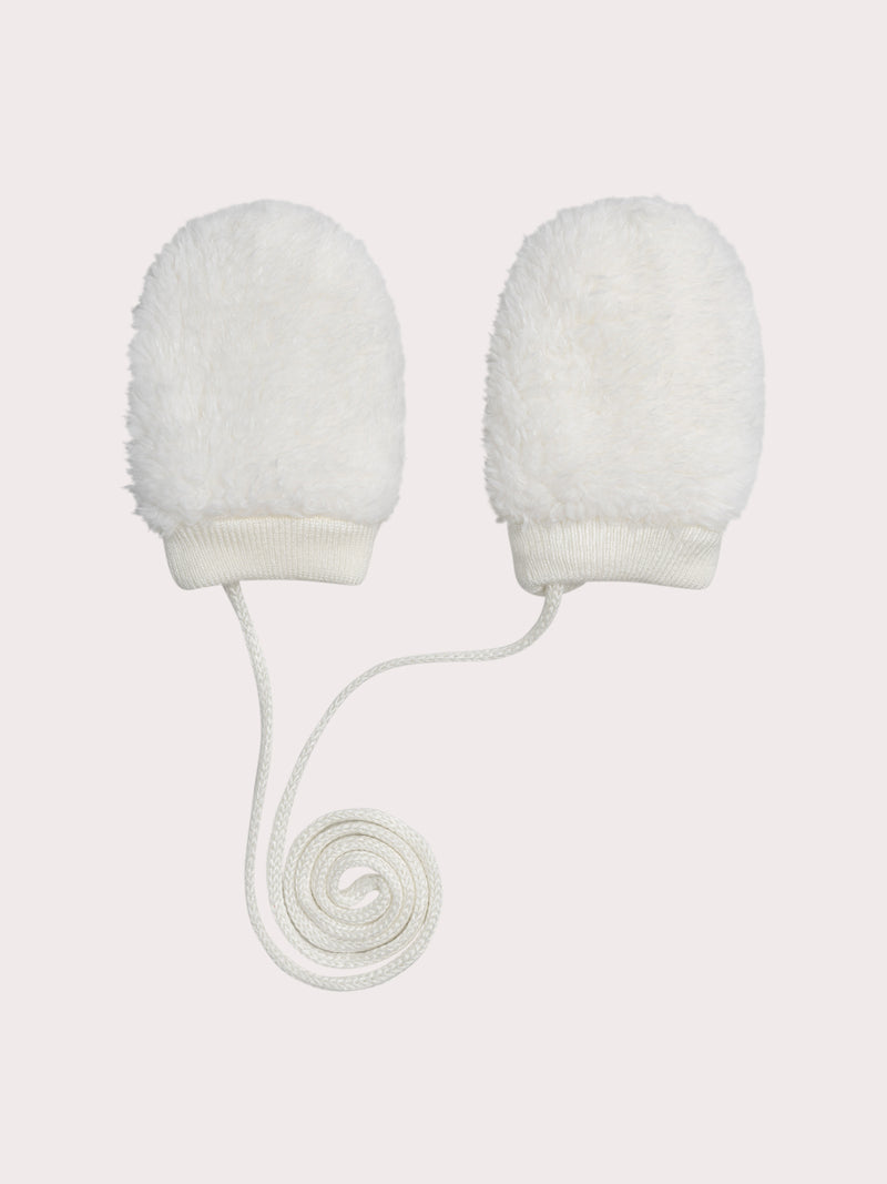 Manoplas de Peluche Crudas para Bebé