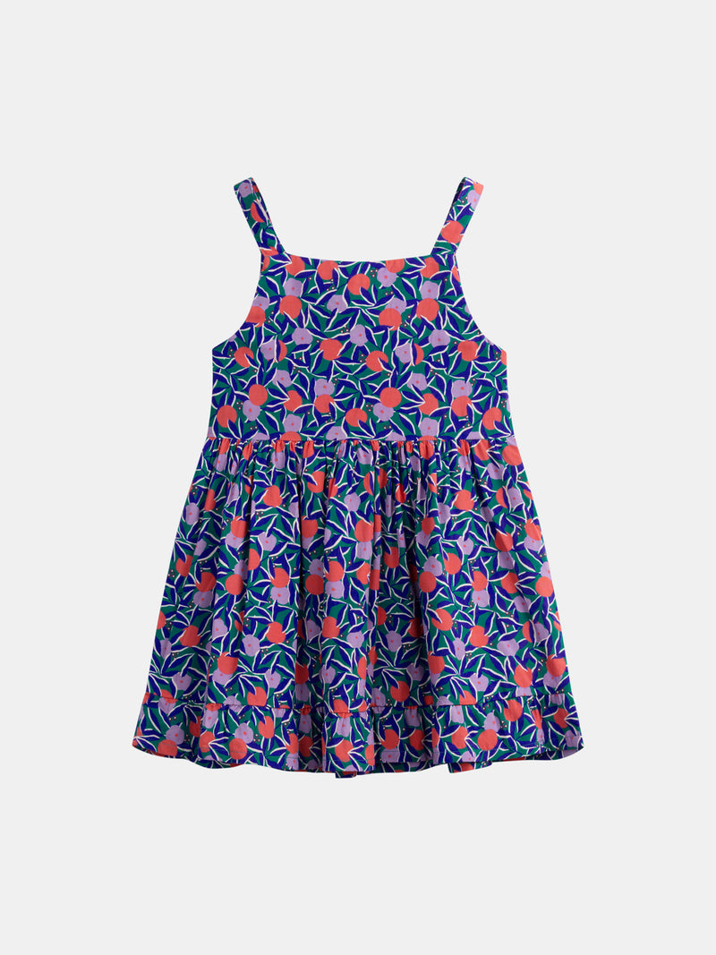 Vestido sin mangas con estampado floral para niñas