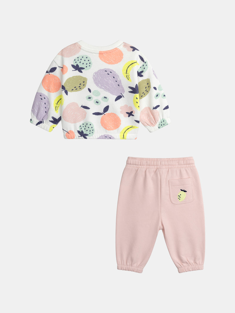 Conjunto Imprimido Frutal para Bebé Niña