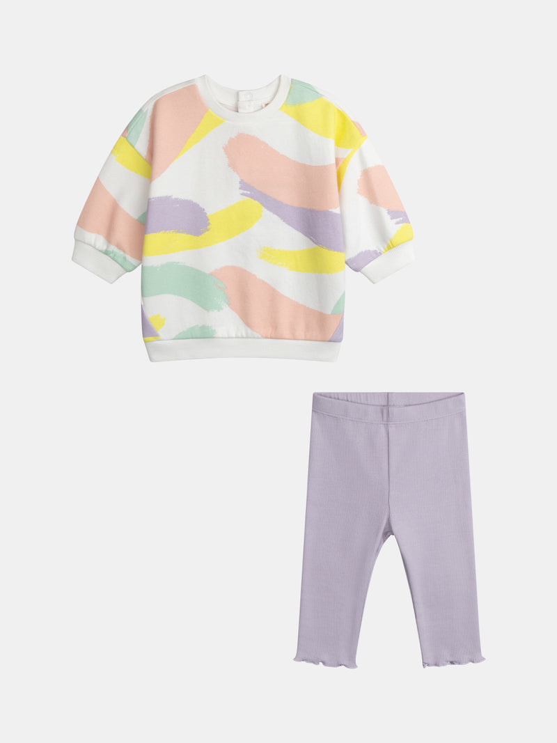 Conjunto Impreso Colorido para Niña