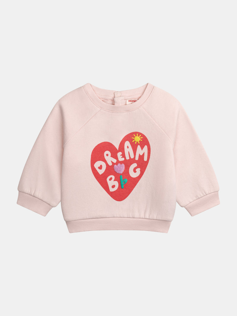 Conjunto de motivo corazón para bebé niña