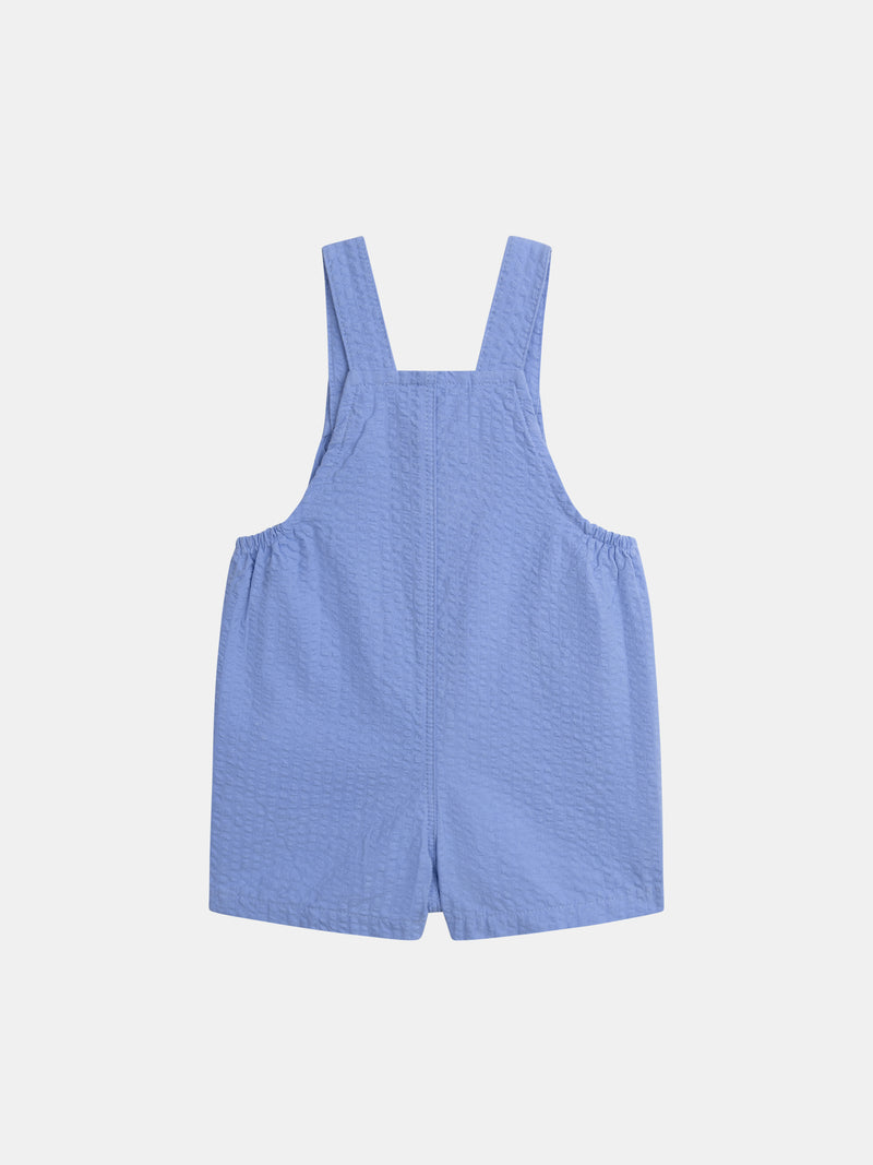 Salopette corta azul para bebé niño