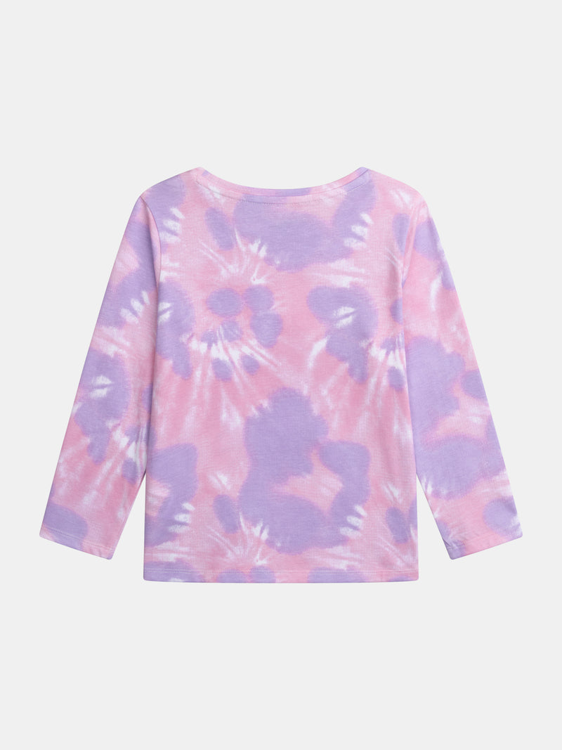 Pijama Tie-Dye Violeta con Motivo 'Pony Skateboarding Fever' para Niña