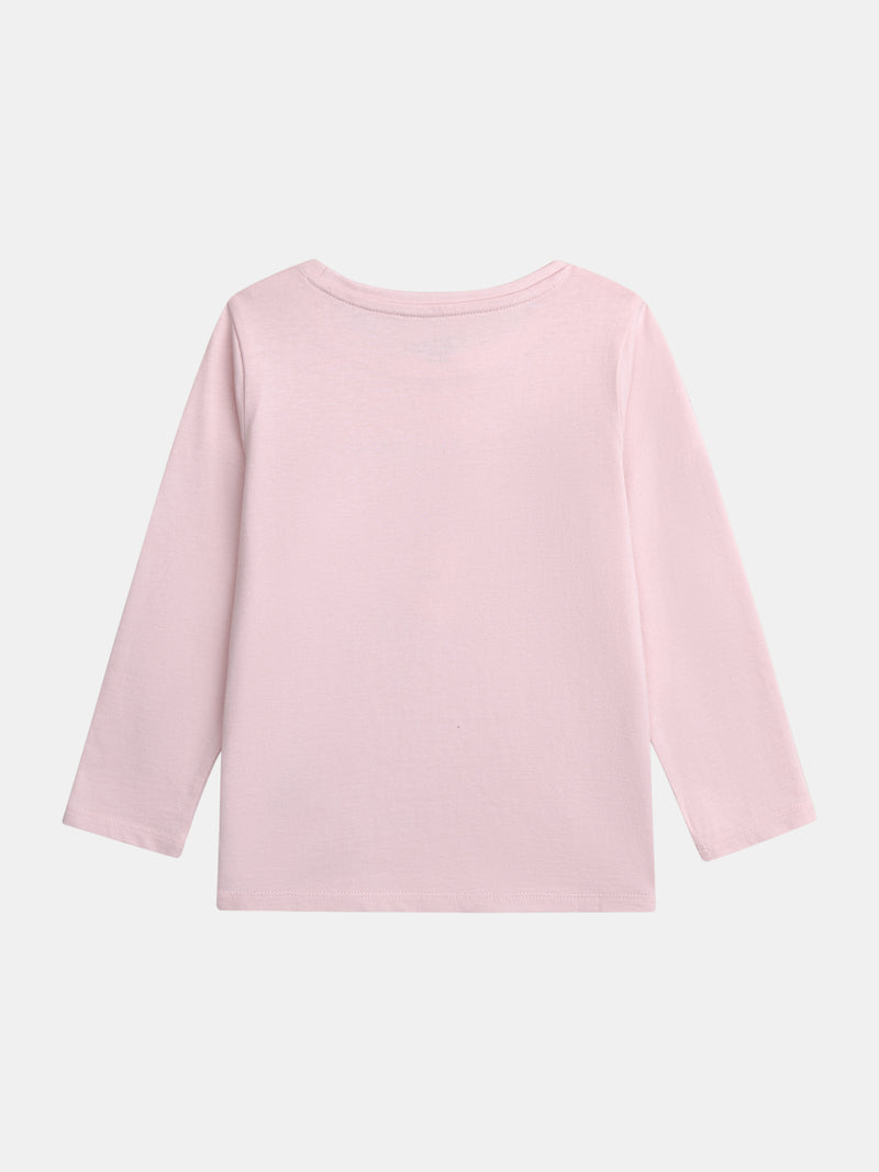 Pijama largo rosa "Hello Sunshine" para niña