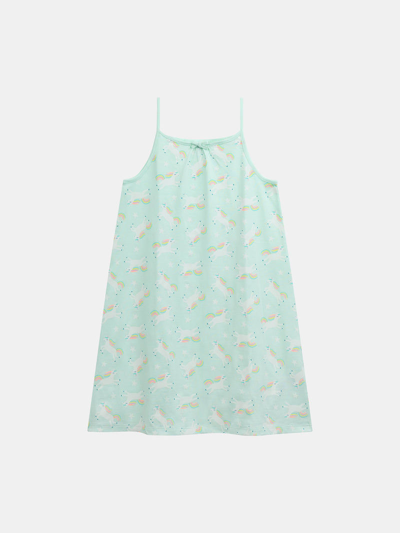 Ropa de noche fosforescente con estampado de "Unicornios Mágicos" para niñas