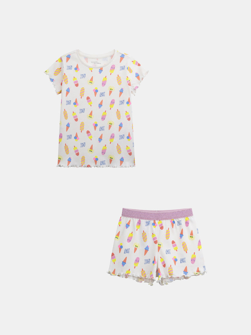Pijamas cortos "SWEET & CHILL" para niñas