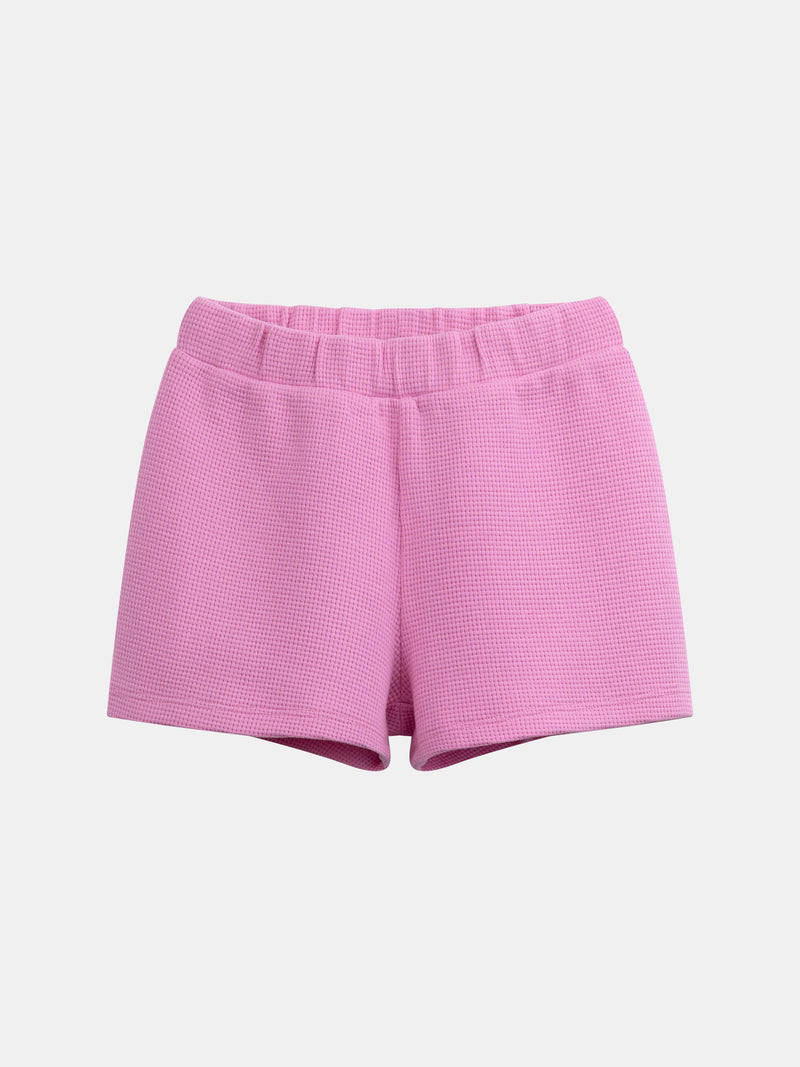 Pijama sin mangas con estampado de "Gato de Helado" para niñas
