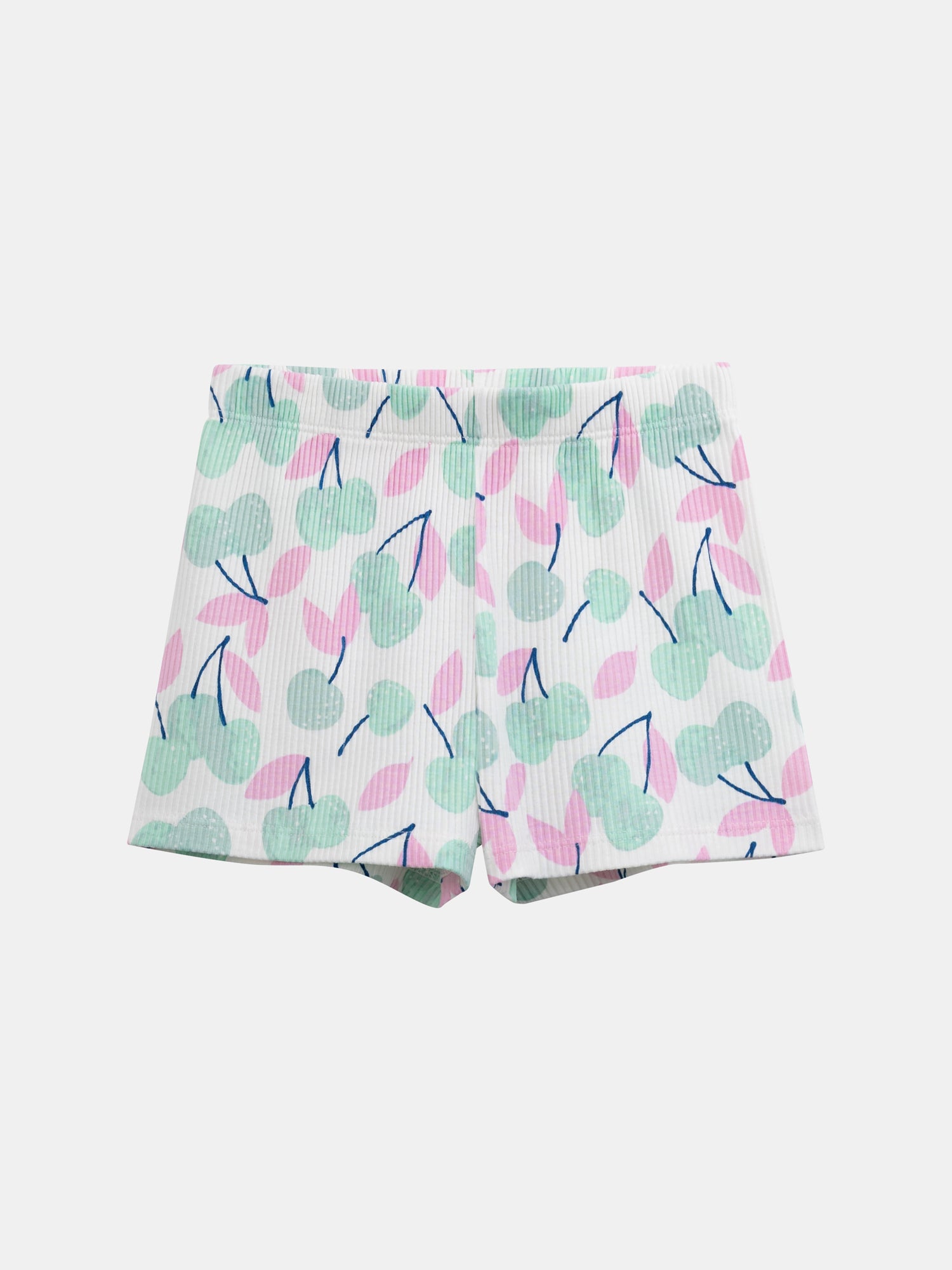 Pijama corto con tirantes y estampado de "Cerezas Pastel" para niña