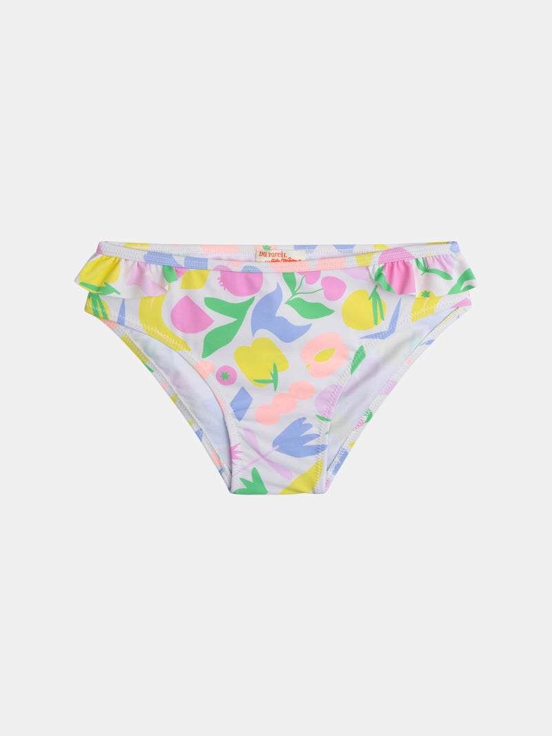 Conjunto de baño UPF 50+ 2 piezas con estampado colorido para niña