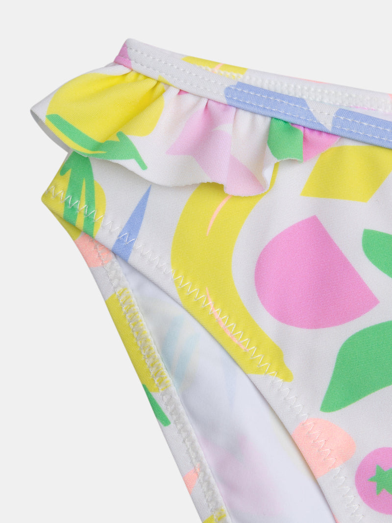 Conjunto de baño UPF 50+ 2 piezas con estampado colorido para niña