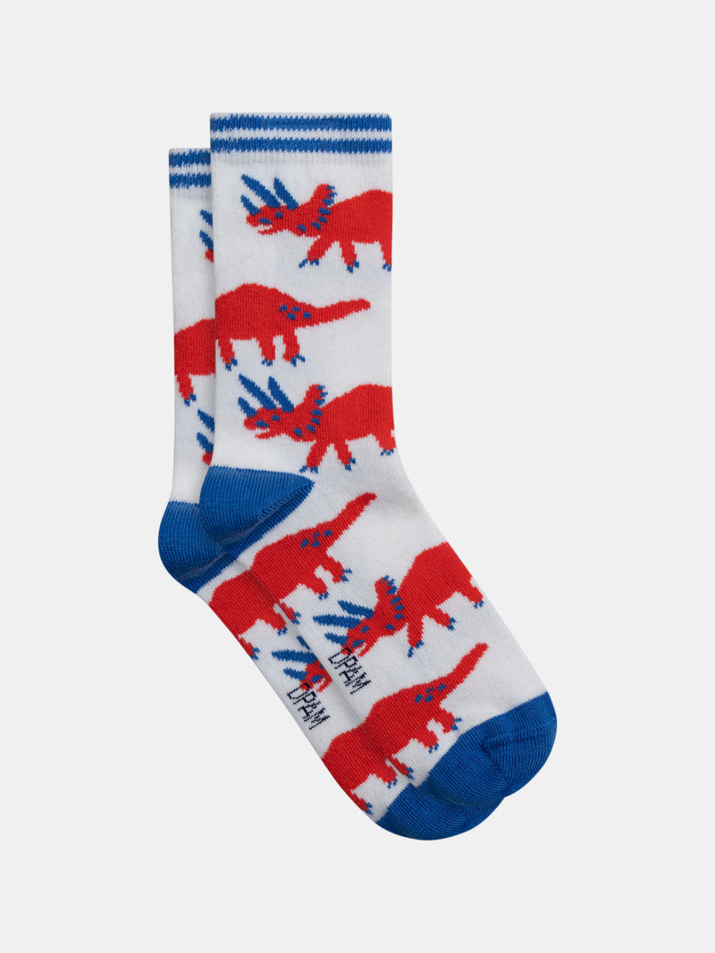 Calcetines con motivo de dinosaurios para niños