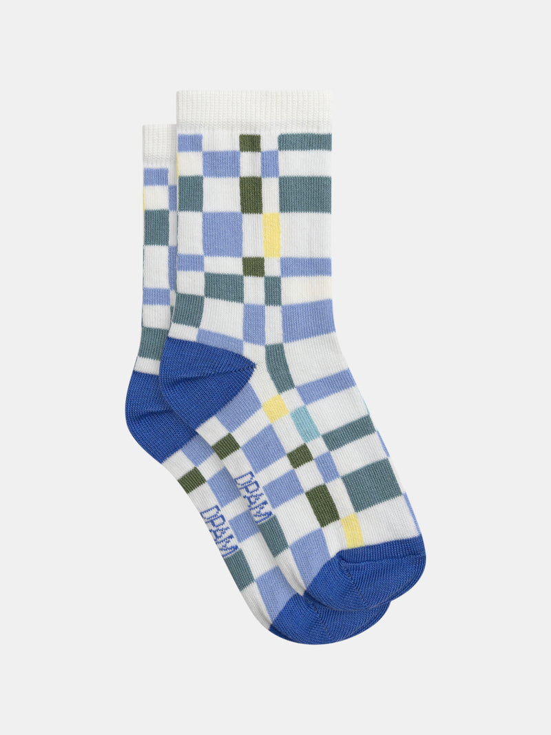 Calcetines con motivo de cuadros para chicos