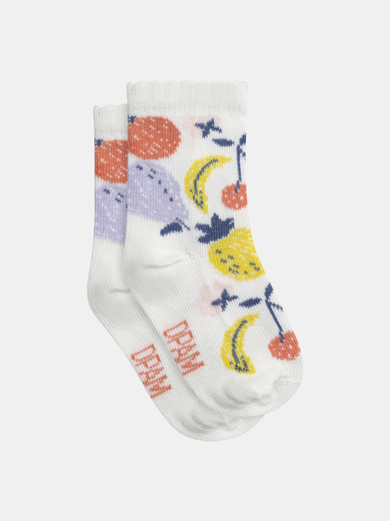 Calcetines con motivo de frutas para chicas