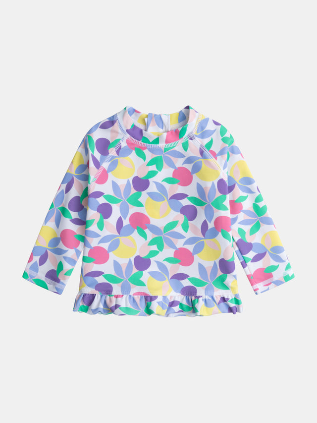 Camiseta de baño UPF 50+ para bebé niña