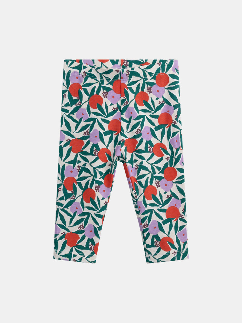 Leggings impresos con flores para bebé niña