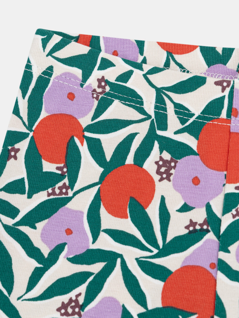 Leggings impresos con flores para bebé niña