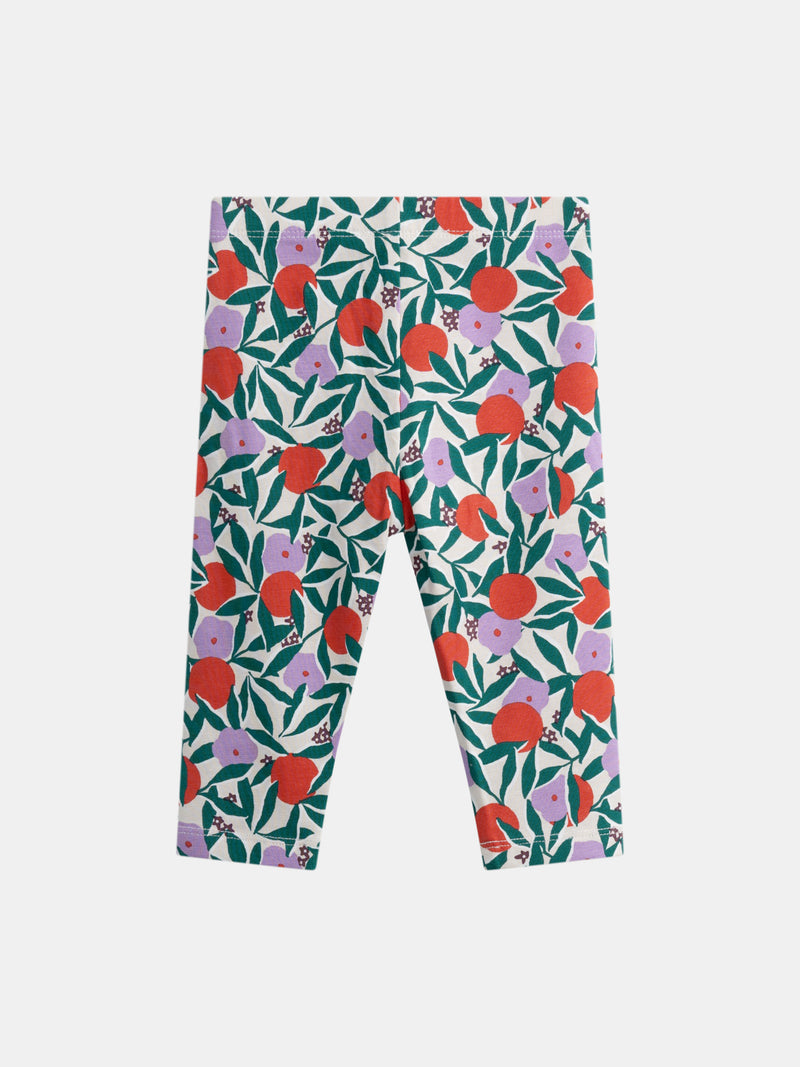 Leggings impresos con flores para bebé niña